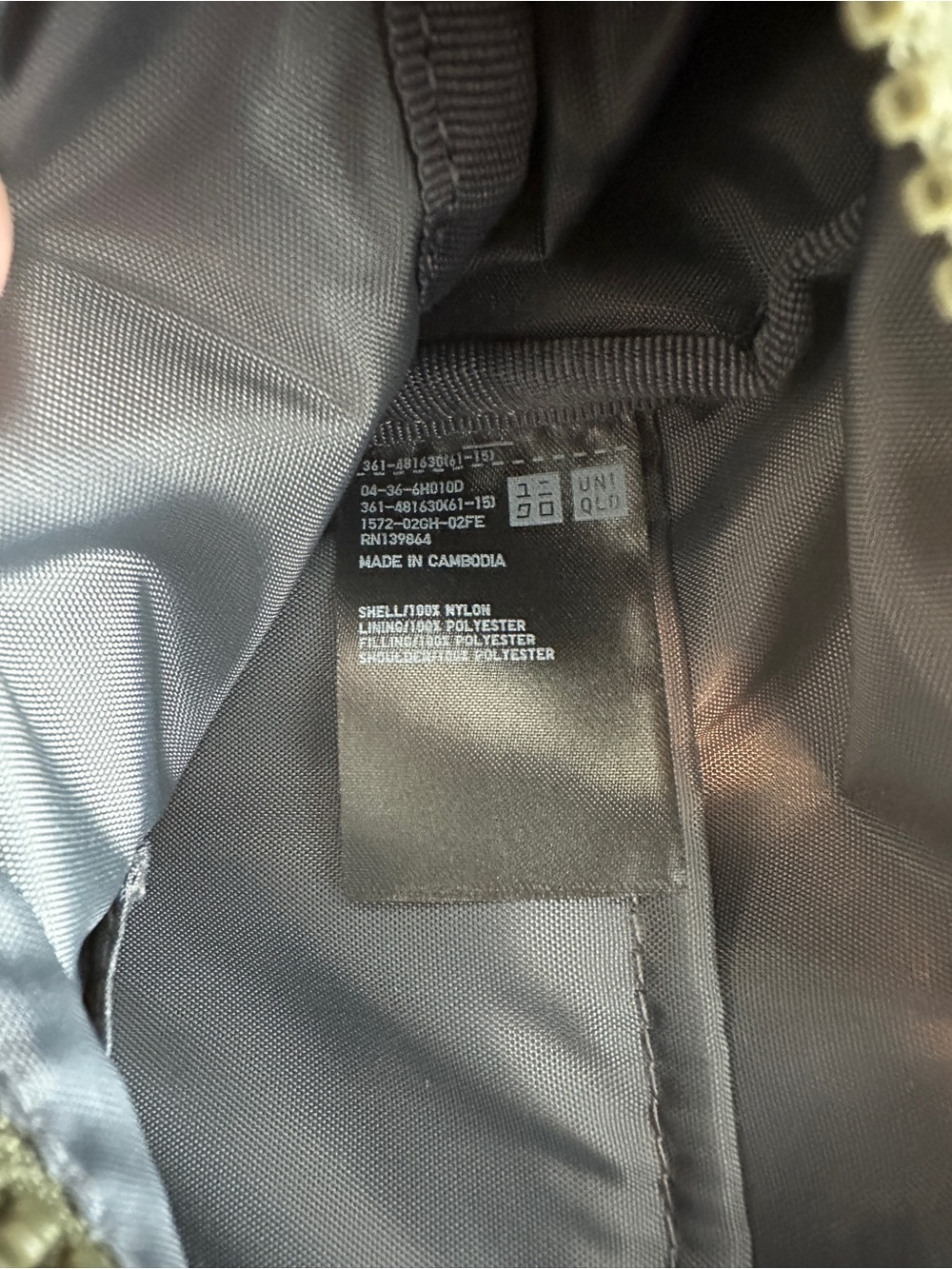 Uniqlo Multi Pocket Shoulder Bag in Olive - Picture 10 of 11